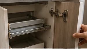 جزئیات کابینت، صفحه کار و یراقآلات آشپزخانه
