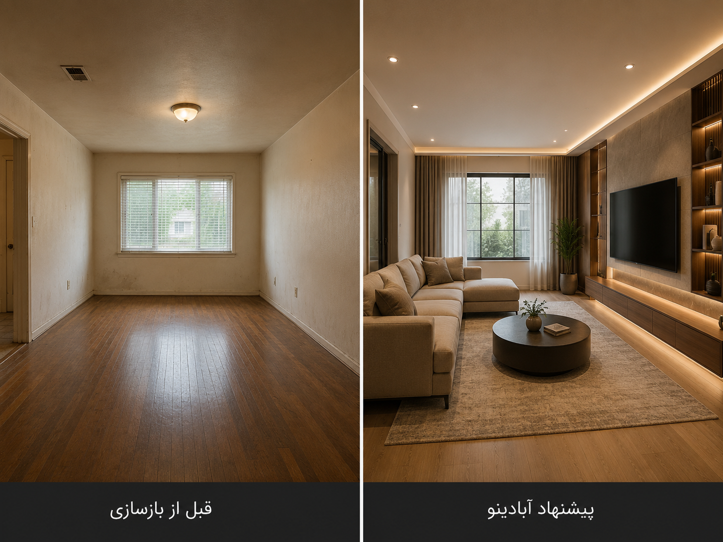 نمای پروژه بازسازی آشپزخانه، تصویر چهار